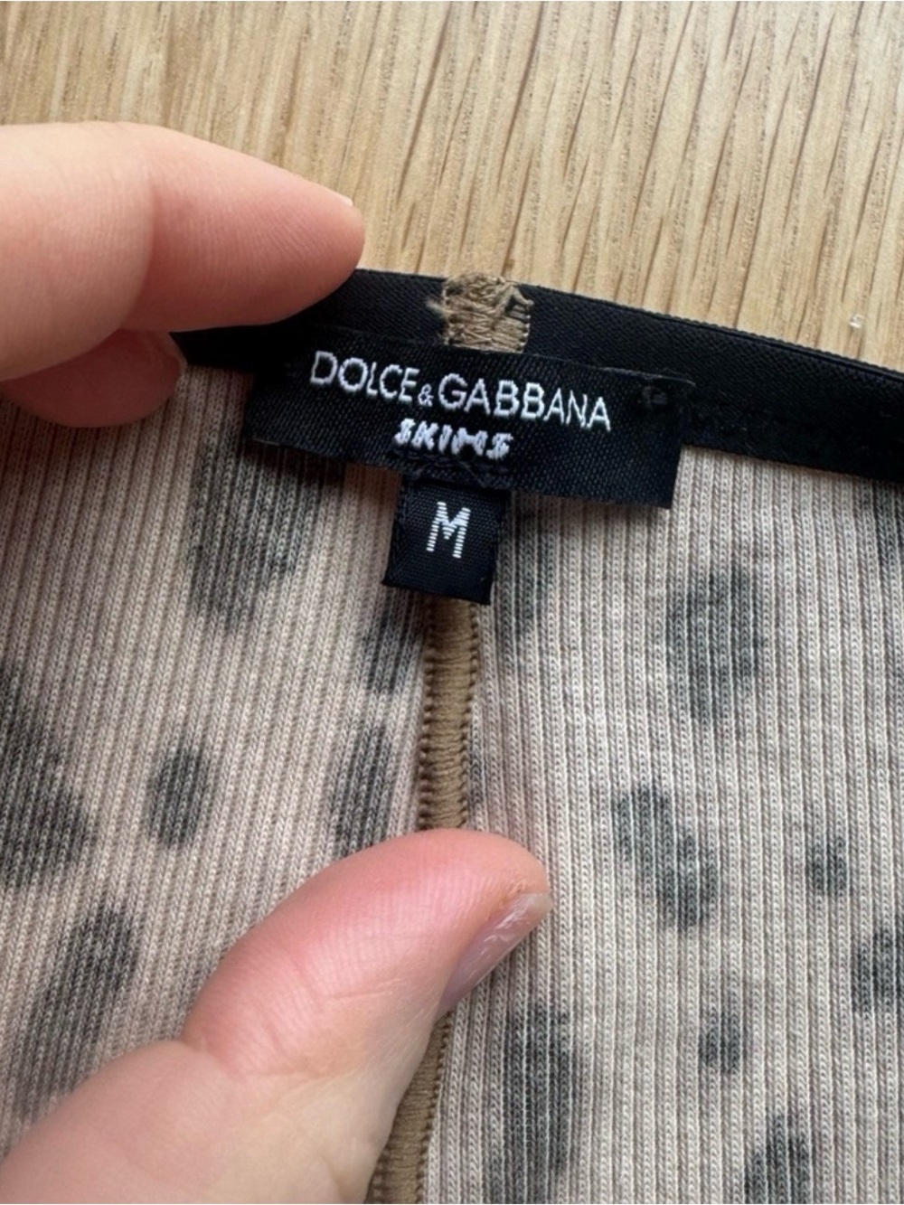 Dolce & Gabbana Leopard Print Skims Briefs - Tan & Black - Picture 3 of 5